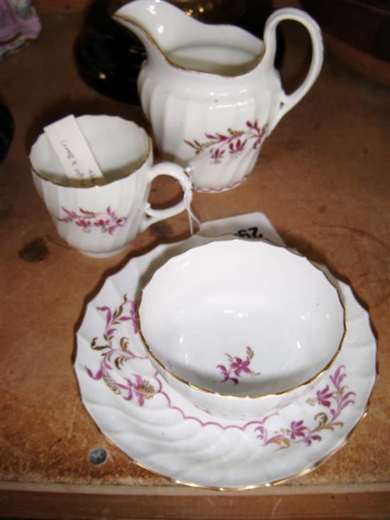 Worcester part tea set, c.1792